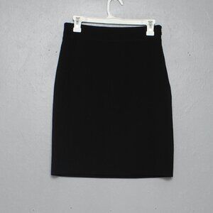 Tahari black career wear basic closet staple skirt